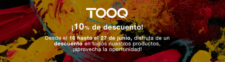 10% de Descuento en todo el catalogo TOOQ
