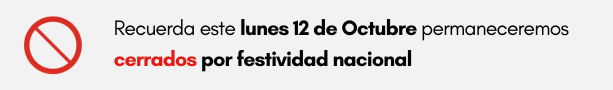 HORARIO OCTUBRE FESTIVO